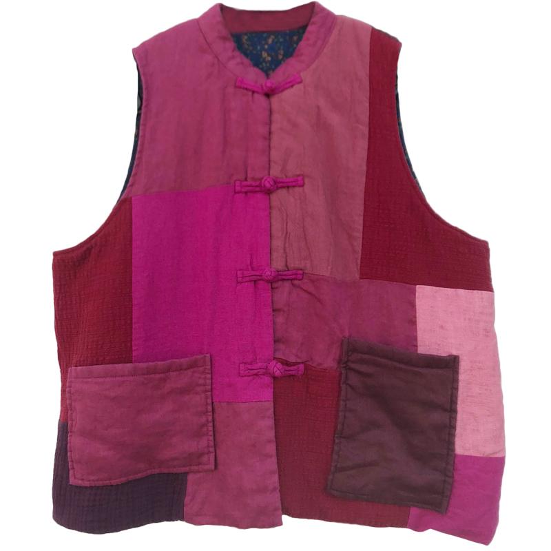 Ethnic Style Short Cotton And Linen Padded Jacket OCT 