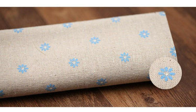 Farmhouse Style Cotton Linen Daisies Tablecloth Home Linen 
