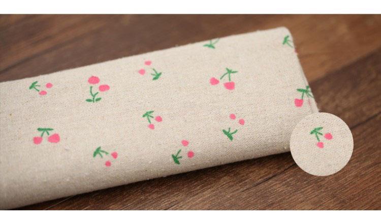 Farmhouse Style Cotton Linen Daisies Tablecloth Home Linen Cherry 
