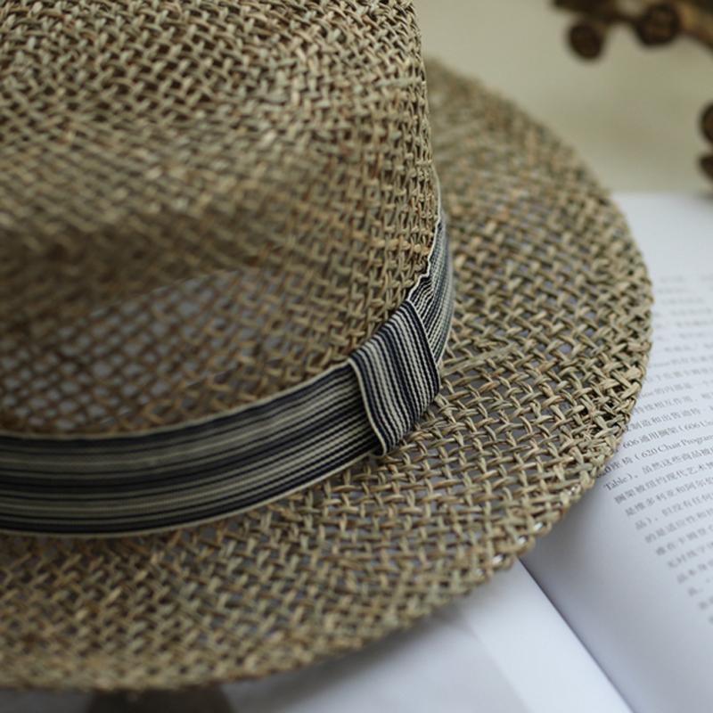 Fashion Beach Flat Casual Straw Sun Hat ACCESSORIES 