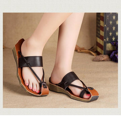 Fashion Casual Beach Shoes Flat Toe Sandals And Slippers Sandals 2019 March New 