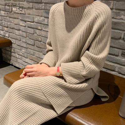 Fashion Knitted Suit Pants Women Autumn And Winter New oct 