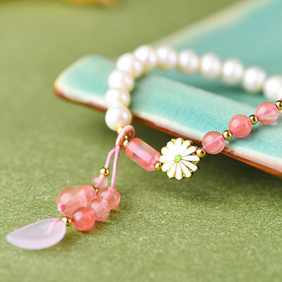 Fashion Retro Pearl Crystal Bracelet