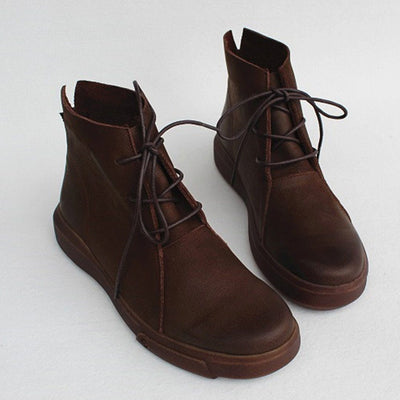Flats Martin Boots With Lace-Up Detail 2019 November New 