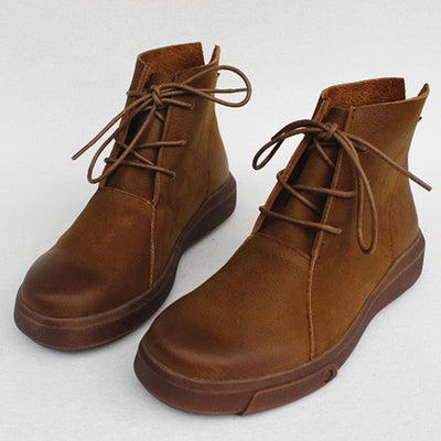 Flats Martin Boots With Lace-Up Detail 2019 November New 