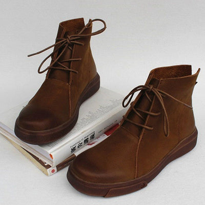 Flats Martin Boots With Lace-Up Detail 2019 November New 