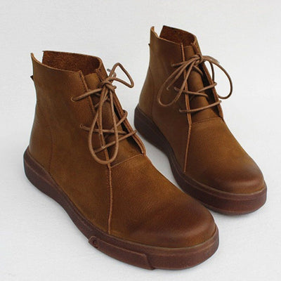 Flats Martin Boots With Lace-Up Detail 2019 November New 