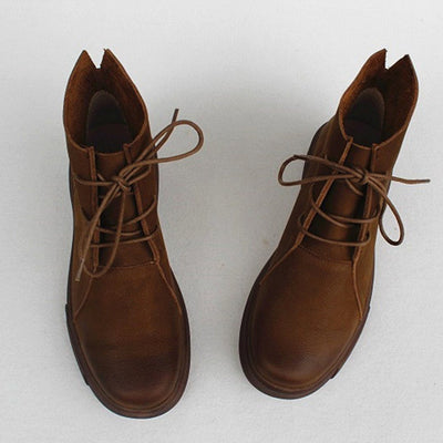 Flats Martin Boots With Lace-Up Detail 2019 November New 