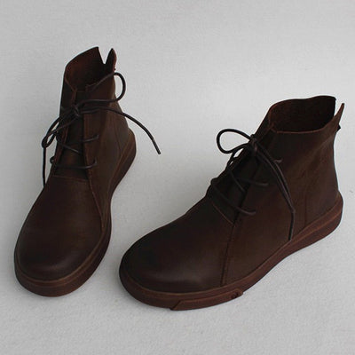 Flats Martin Boots With Lace-Up Detail 2019 November New 