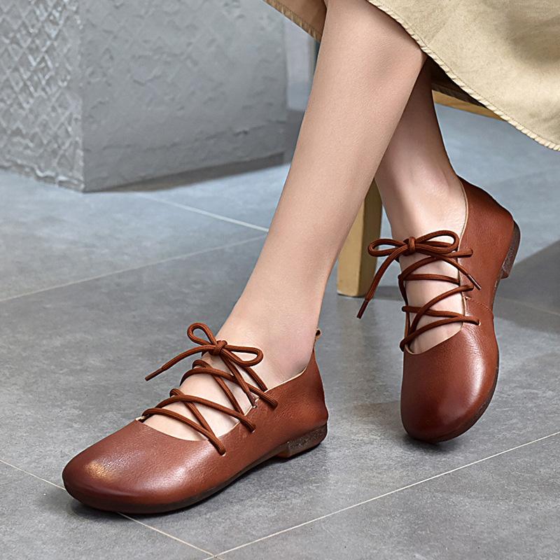 Genuine Leather Women's Comfortable Shoes April 2021 New-Arrival 