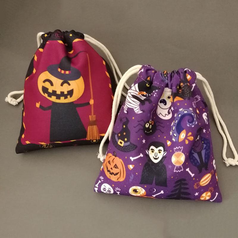 Halloween Printed Pattern Children's Candy Bag lovely bags 16*21 Pumpkin 