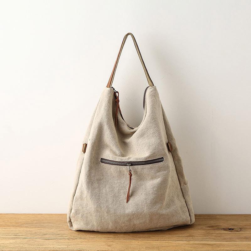 Handmade Mbroidery Large-capacity Canvas Shoulder Bag ACCESSORIES 
