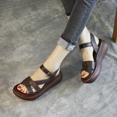 Handmade Platform Sandals For Casual Summer