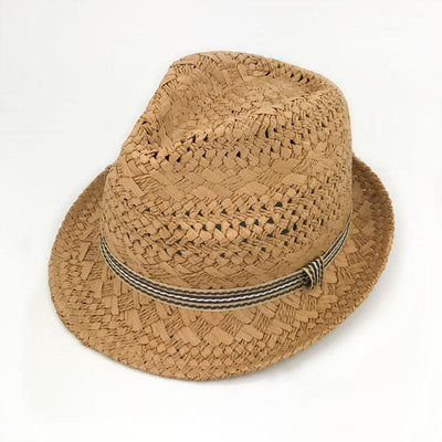 Holiday Hollow out Straw Weave Hat ACCESSORIES One Size Light Coffee 