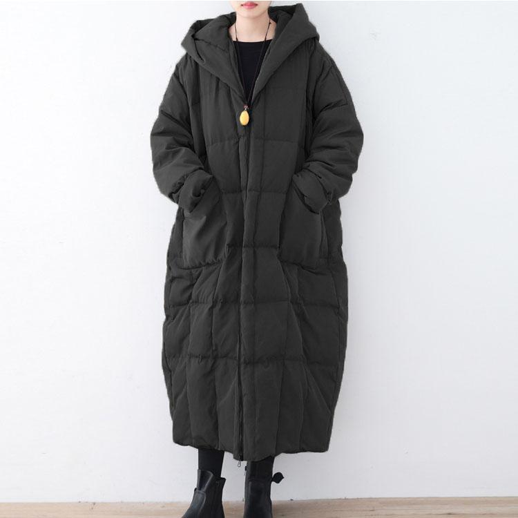 Hooded Loose Women Down Jacket 2019 November New One Size Black 