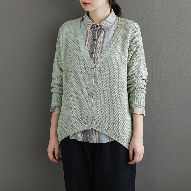 Knitted Corn Kernels Long Sleeve Sweater