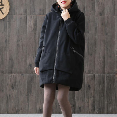 Korean Loose Large Size Plus Velvet Jacket May 2021 New-Arrival M Black 