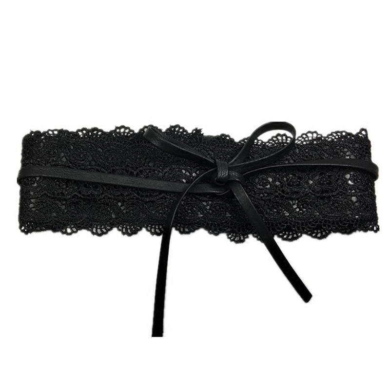 Lace Wide Retro Literary Daily Belt ACCESSORIES 