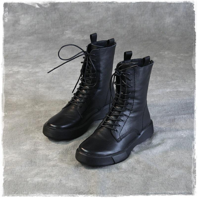 Leather Comfortable Round Toe Martin Boots Dec 2020-New Arrival 