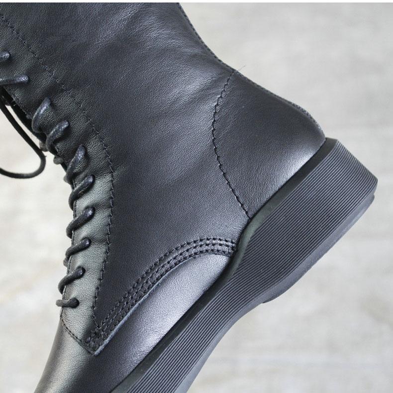 Leather Comfortable Round Toe Martin Boots