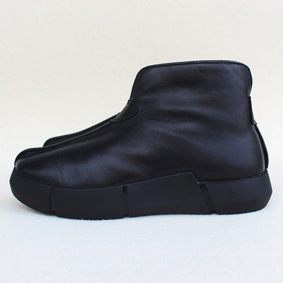 Leather Plush Martin Boots
