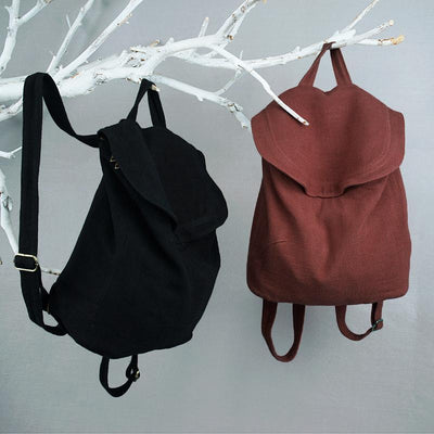 literary Retro Casual Backpack Sen Cotton Canvas Bag 2019 March New 