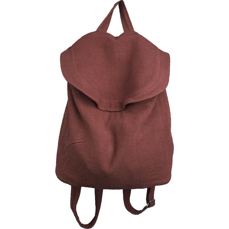 literary Retro Casual Backpack Sen Cotton Canvas Bag 2019 March New 