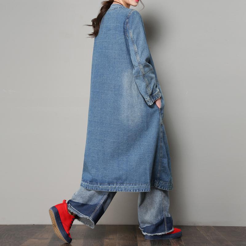 Loose Casual Denim Coat For Women - Babakud