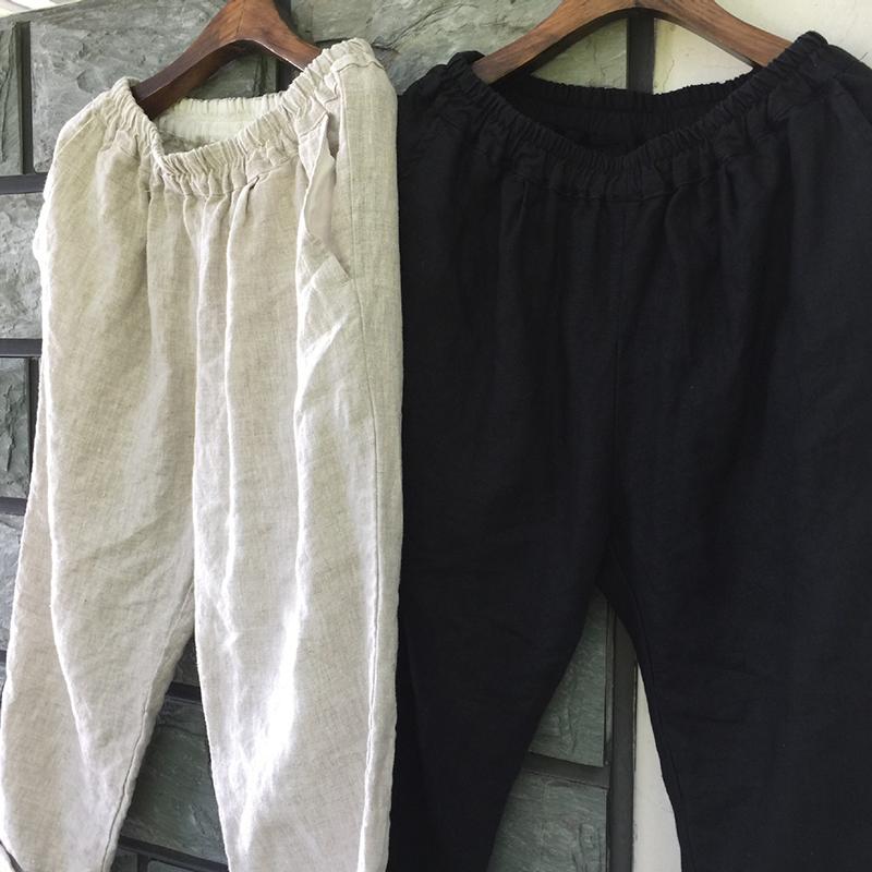 Loose-fitting Comfortable Linen Harem Pants
