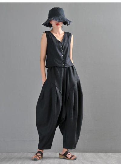 Loose Retro Linen Casual Pants Trousers March-2020-New Arrival 