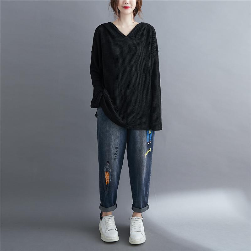 Loose Sweater Western Style Hooded Top OCT 