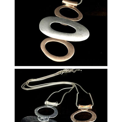 Matte Circle Necklace Retro Accessories ACCESSORIES 