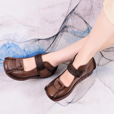Mori Hand-Based Tendon Bottom Leather Shoes