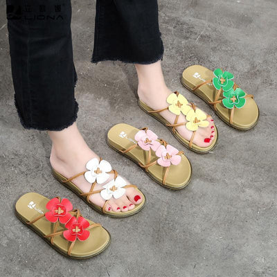 New Summer Flat Soft Bottom Women Sandals 35-42