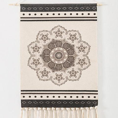 Nordic Tapestry Tassels Handmade Woven Background Wall Hanging Decoration Home Linen 70cm*50cm A 