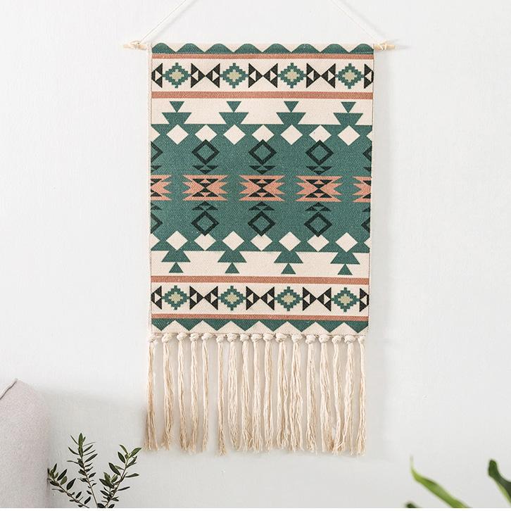Nordic Tapestry Tassels Handmade Woven Background Wall  Hanging Decoration