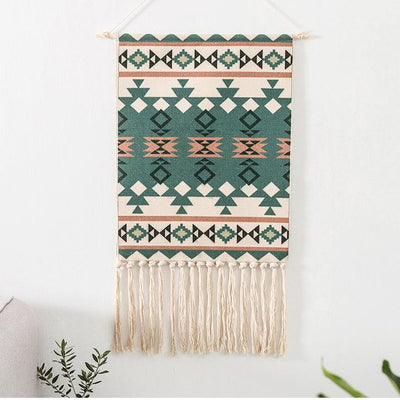 Nordic Tapestry Tassels Handmade Woven Background Wall Hanging Decoration