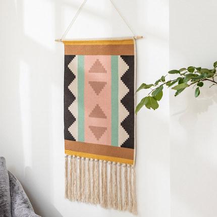 Nordic Tapestry Tassels Handmade Woven Background Wall  Hanging Decoration