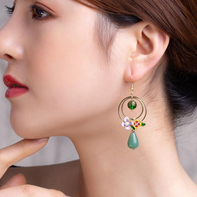 Palace Vintage Ethnic Style Cloisonne Earrings