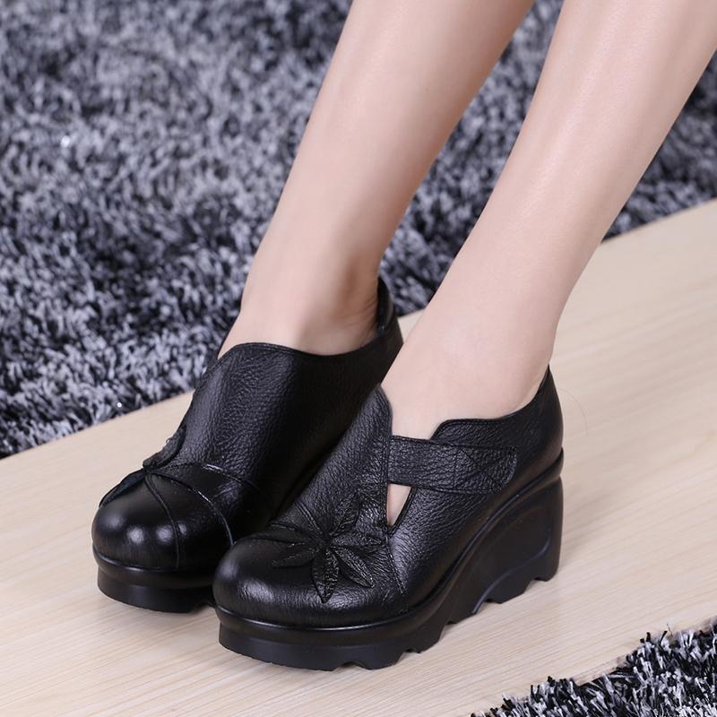 Platform Platform Wedge Heel Shoes black 35 