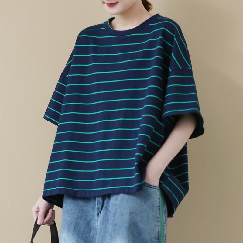 Plus Size Loose Strap Casual Cotton T-Shirt July 2021 New-Arrival 