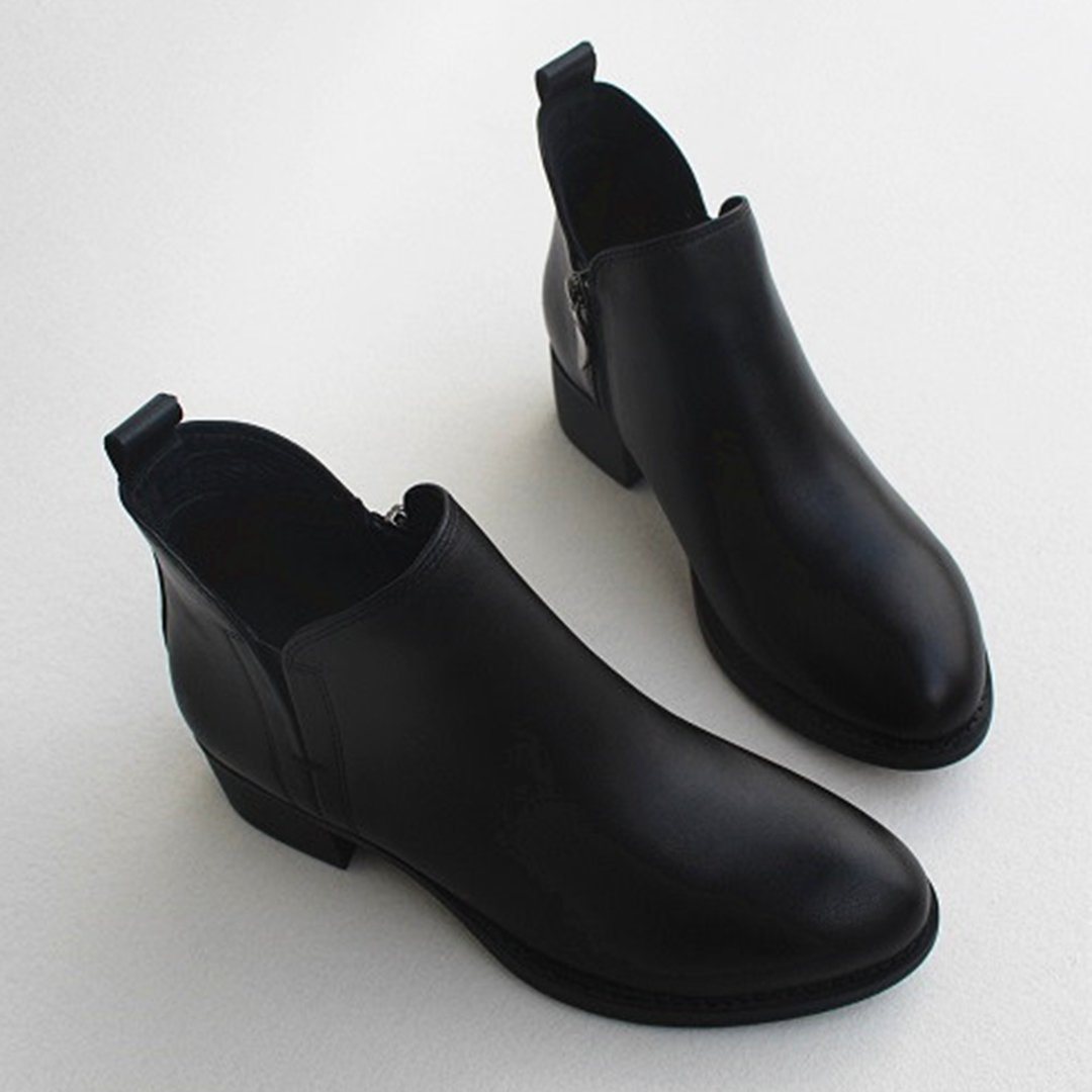 Pointed Toe Leather Boots 2019 November New 