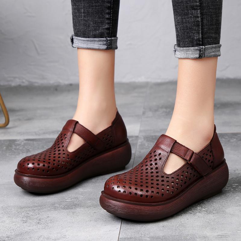 Psoriasis Single Thick Bottom Round Women's Shoes