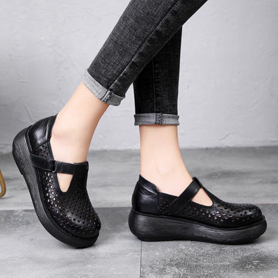 Psoriasis Single Thick Bottom Round Women's Shoes 2019 March New 
