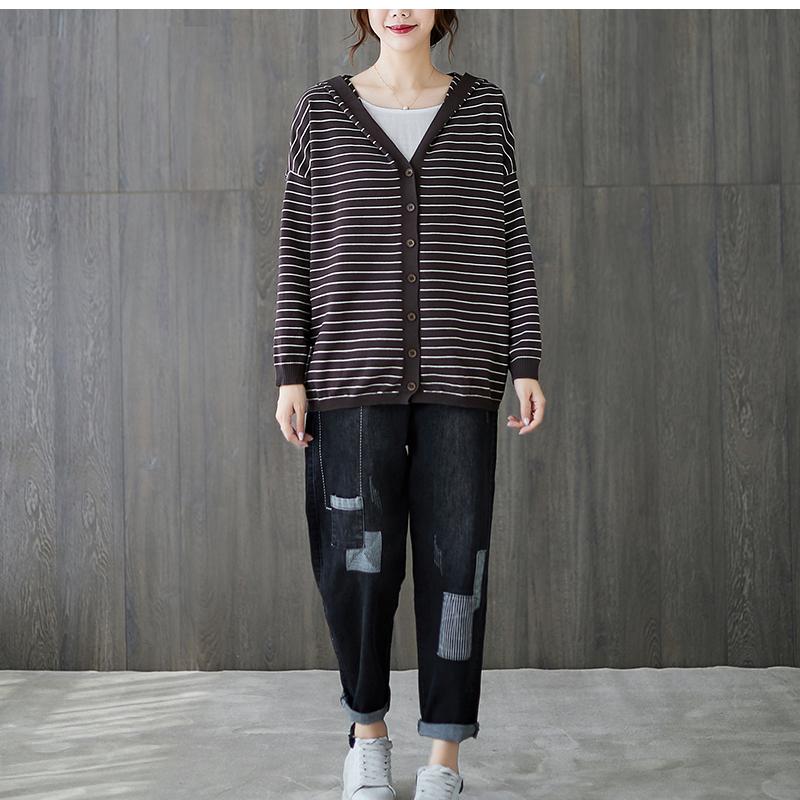 Ramie Striped Knitted Sweater September