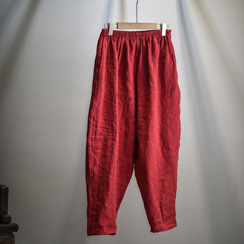 Retro Casual Loose Linen Pants Plus Size Aug 2023 New Arrival 
