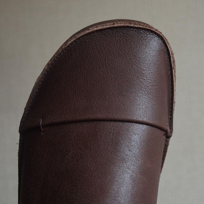 Retro Fashion Comfortable Flat Casual Leather Boot - Babakud