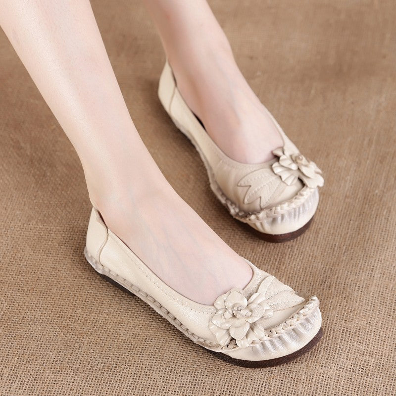 Retro Handmade Leather Comfortable Summer Casual Shoes