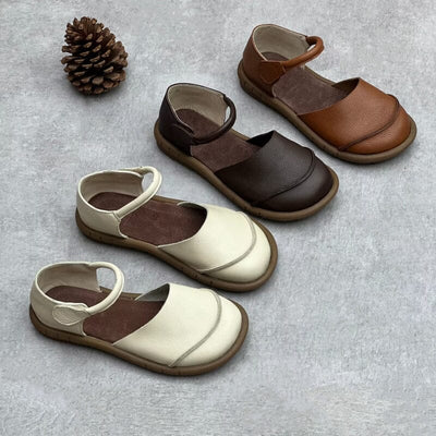 Retro Handmade Leather Flat Casual Sandals May 2023 New Arrival 