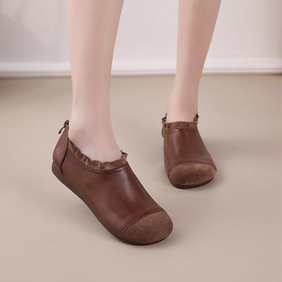 Retro Handmade Soft Sole Leather Sandals June 2021 New-Arrival 35 Dark Brown 